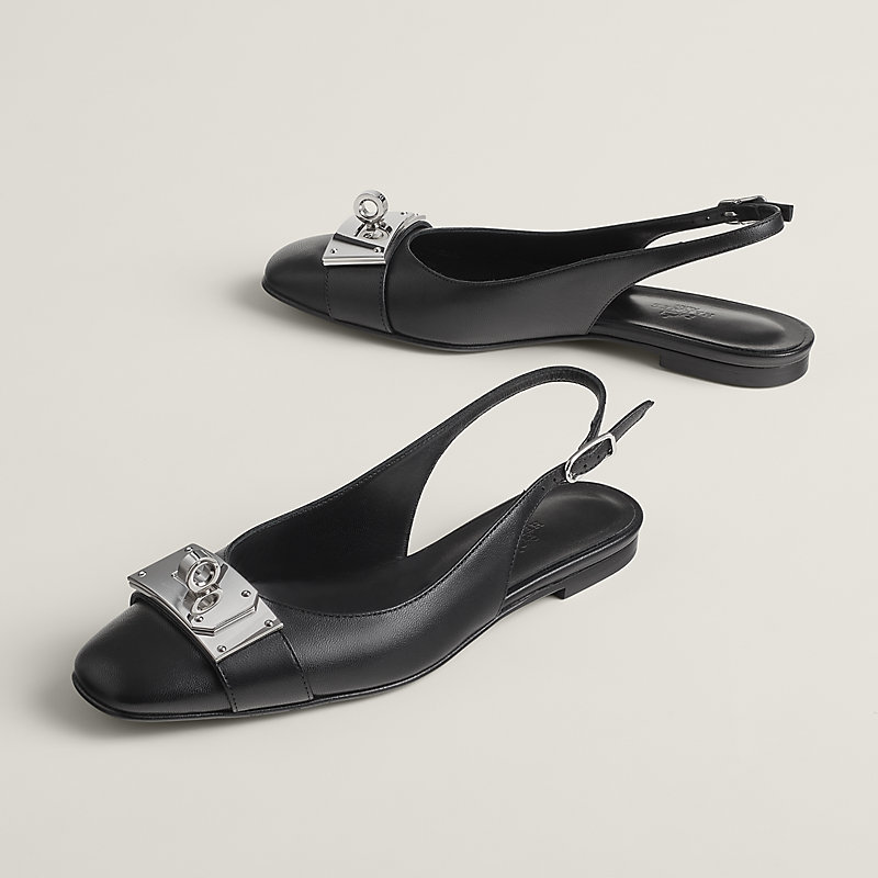 Innocente slingback - Black | Hermès Thailand